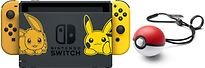 Nintendo Switch 32 GB [Pokémon Let's Go Pikachu/Evoli edition incl. controller goud en Pokéball Plus, zonder spel] zwart
